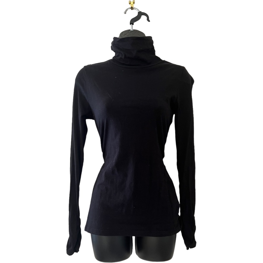 Decree - black turtleneck, long sleeve shirt -medium